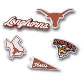 University of Texas 5 Pack Jibbitz™ charms - Crocs