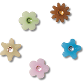 Enlighten Flower 5 Pack Jibbitz™ charms - Crocs