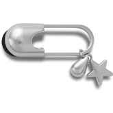 Silver Meta Safety Pin Jibbitz™ charms - Crocs