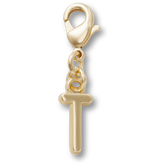 Gold Letter T Charm Jibbitz™ charms - Crocs