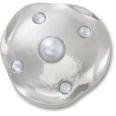 Silver and Pearl Disc Jibbitz™ charms - Crocs