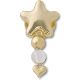 Gold Star with Heart Dangle Jibbitz™ charms - Crocs