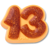 Orange Sparkly Number 13 Jibbitz™ charms - Crocs