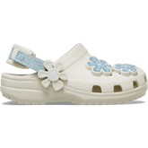 Toddler Classic Denim Flower Adjustable Backstrap Clog - Crocs