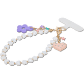 Beaded Heart Flower Phone Wristlet - Crocs