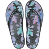 Miami Round Toe Dark Floral Flip - Crocs