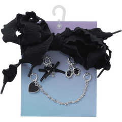 Laces and Dainty Bow Charm Kit Jibbitz Shoe Charm - Crocs